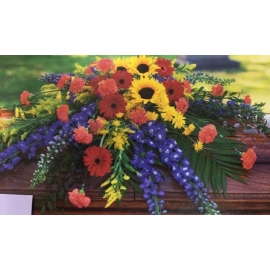 Vibrant Casket Spray