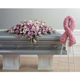Pink Ribbon and Spray